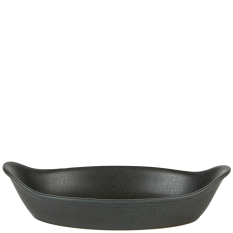 Rustico Carbon Oval Eared Dish 22cm/8.75" (Pack of 12)