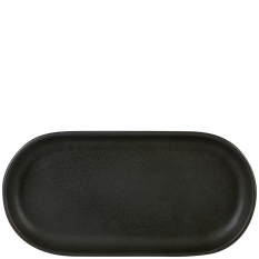 Rustico Carbon Oval Tray 30x15cm/11.75x6" (Pack of 12)