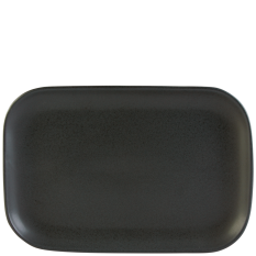 Rustico Carbon Rectangular Plate 34.5x23.5cm/13.58x9.25" - Overhead