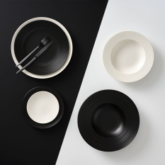 Steelite Folio Concorde Noir Rim Pasta Bowl 28.5cm/11" 350ml/12oz (Pack of 12)