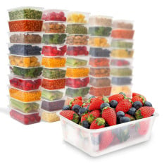 650ml Microwave Freezer Food Meal Prep Takeaway Containers & Lids (Pack of 250)