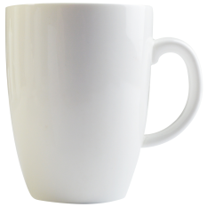 Orion White Orion Bellied Mug 400ml/14oz (Pack of 4)