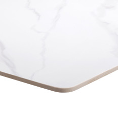 Artisano Calacatta Marble High Gloss Ceramic Square Table Top 700 x 700mm