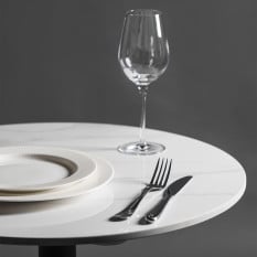 Artisano Calacatta Marble High Gloss Ceramic Round Table Top 700mm
