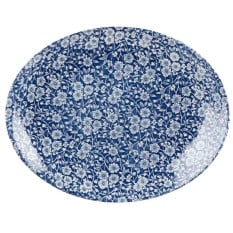 Churchill Super Vitrified Victorian Calico Prague Oval Coupe Plate 31.75cm x6