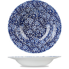 Vintage Prints Willow Victorian Calico Profile Soup Plate 9.75"