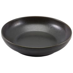 Terra Porcelain Black Coupe Bowl 27.5cm x 6