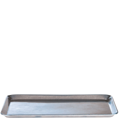 Antique Steel Rectangular Serving Tray 30x21cm/11.75x8.25"