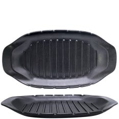 Porcelite Cast Iron Effect Skewer Platter 43 x 22.5cm/16.9 x 8.8" (Pack of 4)