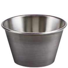 Vintage Steel Dip Pot Antique Silver 74ml/2.5oz (Pack of 6)