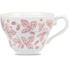 Vintage Prints Cranberry Georgian Tea Cup 7oz