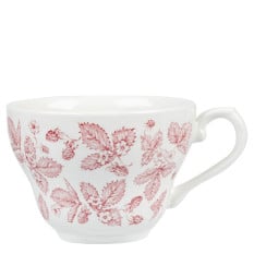 Vintage Prints Cranberry Georgian Tea Cup 7oz
