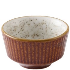 Churchill Cinnamon Brown Barley White Kochi Dip Pot 118ml/4oz (Pack of 12)