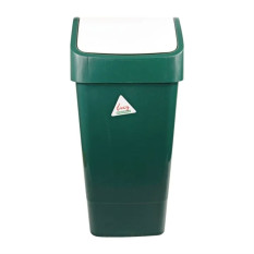 SYR Lucy Polypropylene Swing Bin 50 Litre Green