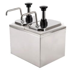 Stainless Steel Pump Dispenser 2 x 2 Litre