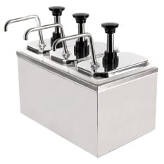 Stainless Steel Pump Dispenser 3 x 2 Litre