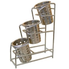 Chrome Plated Cutlery 3 Pot Holder