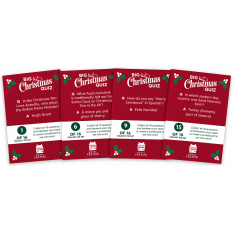 10" Snowflake Gold/White Mixed Box Christmas Crackers with Quiz (Pack of 100)