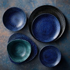Churchill Studio Prints Homespun Chroma Twilight Chefs Oblong Plate 15.3 x 29.8cm/6 x 11.7" (Pack of 12)