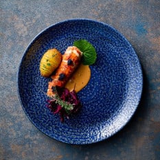 Churchill Studio Prints Homespun Chroma Twilight Evolve Coupe Plate 16.5cm/6.5" (Pack of 12)