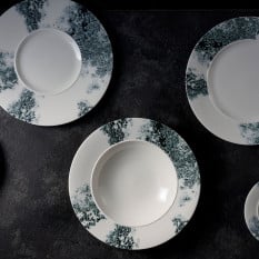 Alchemy Ambience Smoke Black Standard Rim Plate 21.7cm/8.5" (Pack of 6)