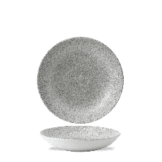 Raku Jasper Grey Evolve Coupe Bowl 7.25 Inch