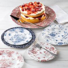 Churchill Vintage Prints Prague Rose Chintz Profile Plate 21cm/8.25" (Pack of 6)