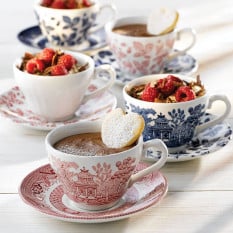 Churchill Vintage Prints Cranberry Willow Tea Cup 198ml/6.97oz (Pack of 12)