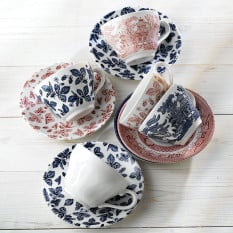 Churchill Vintage Prints Blue Bramble Tea Saucer 14.1cm/5.5" (Pack of 12)