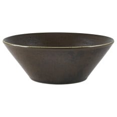 Terra Porcelain Black Conical Bowl 16cm
