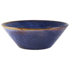 Terra Porcelain Aqua Blue Conical Bowl 19.5cm