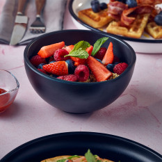 Copenhagen Melamine Black Bowl 15.5cm/6" 650ml/22.9oz (Pack of 6)