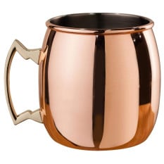 Mezclar Moscow Mule Copper Mug 500ml Curved Side