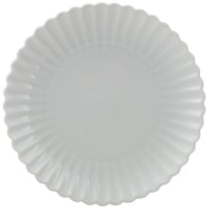 Incise Porcelain Scalloped Coupe Plate 26cm/10.25" (Pack of 6)