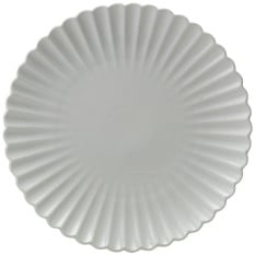 Incise Porcelain Scalloped Coupe Plate 30cm/11.8" (Pack of 6)