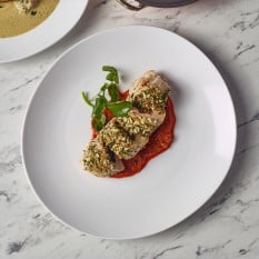 Incise Porcelain Soma Coupe Plate 24.5cm/9" (Pack of 6)