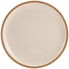 GenWare Kava White Stoneware Coupe Plate 26cm/10.25" (Pack of 6)
