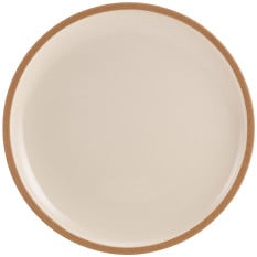GenWare Kava White Stoneware Coupe Plate 20cm/8" (Pack of 6)