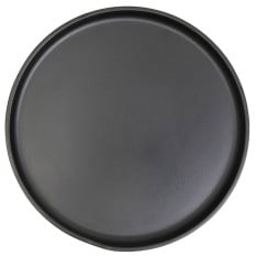 Copenhagen Melamine Black Round Plate 28cm/11" (Pack of 6)