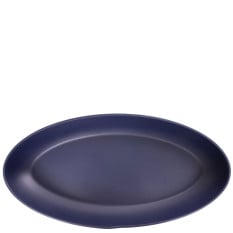 Denim Blue Copenhagen Oval Melamine Deep Dish 55 x 27.5 x 7.5cm