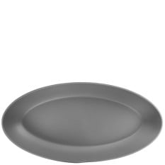 Grey Copenhagen Oval Melamine Deep Dish 55 x 27.5 x 7.5cm