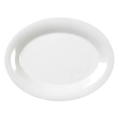 White Melamine Oval Platter 34x26cm