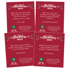 11" A Very Merry Christmas Kraft Christmas Crackers with Quiz (Pack of 100)