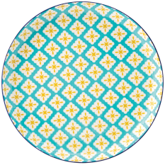 Cadiz Blue & Yellow Plate 27cm/10.5" (Pack of 6)