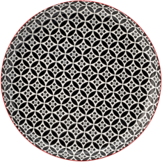 Cadiz Red & Black Plate 27cm/10.5" (Pack of 6)
