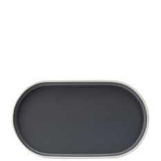 Forma Charcoal Platter 31 x 17.5cm (Pack of 6)