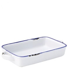 Avebury Blue Small Rectangular Dish 6.75" (17.5cm) x12