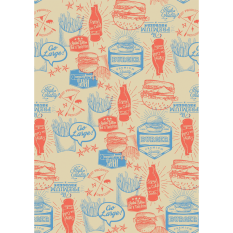Greaseproof Paper Sheets Burger Large 25.5 x 43cm (Pack of 500)