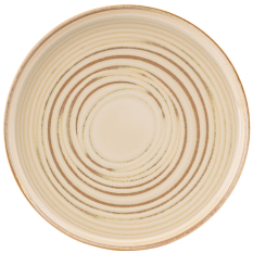 Santo Taupe Coupe Plate 28cm/11" (Pack of 6)