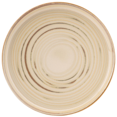 Santo Taupe Coupe Plate 22cm/8.5" (Pack of 6)